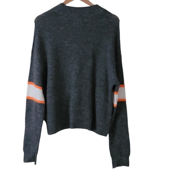 John & Jenn Varsity Stripe Mock Neck Sweater - Picture 2 of 6